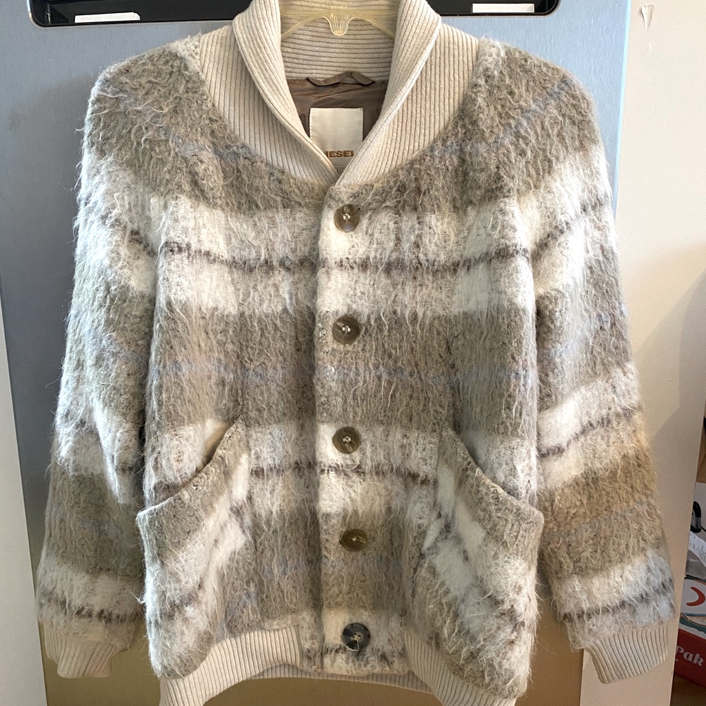 Diesel Furry Bomber Jacket